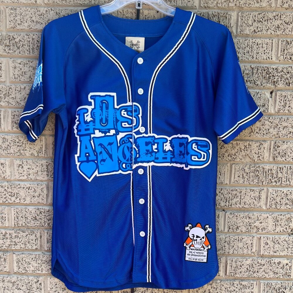 Brand X The Marathon Continues Baseball Jersey NWT Small
